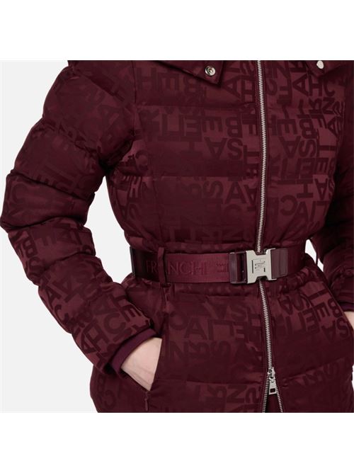 Short down jacket in nylon jacquard lettering ELISABETTA FRANCHI | PI70D46E2.CG3